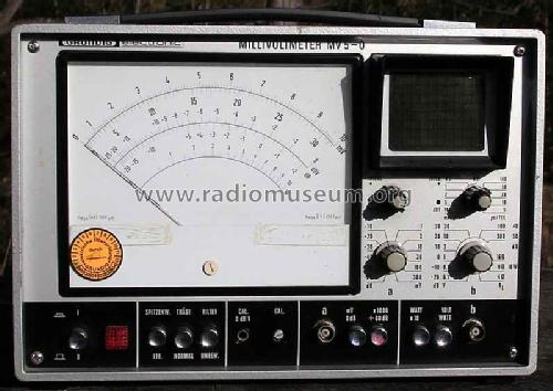 Millivoltmeter mit Oszilloskop MV 5-O ; Grundig Radio- (ID = 438040) Equipment