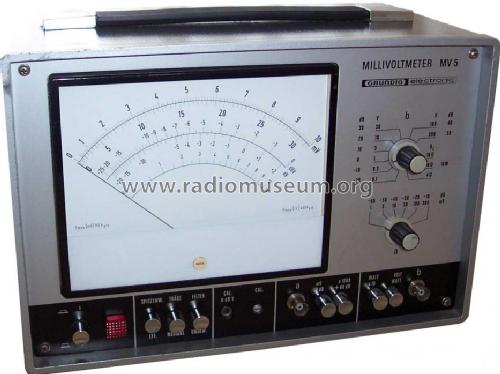 Millivoltmeter MV5; Grundig Radio- (ID = 356043) Equipment