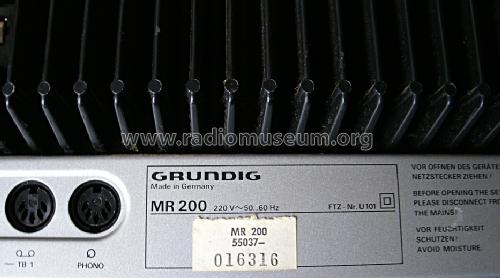 MR 200; Grundig Radio- (ID = 1296412) Radio