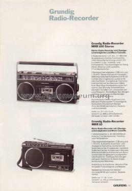 MRR100 Stereo; Grundig Radio- (ID = 2106919) Radio