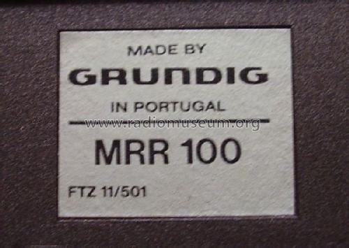 MRR100 Stereo; Grundig Radio- (ID = 354618) Radio