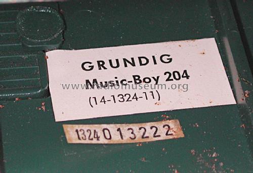 Music-Boy 204; Grundig Radio- (ID = 1714394) Radio