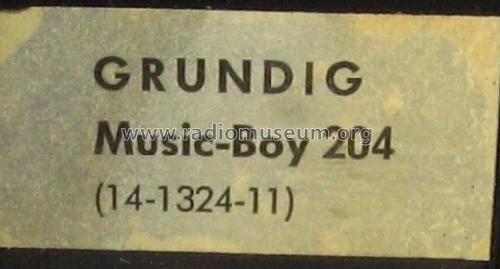 Music-Boy 204; Grundig Radio- (ID = 808355) Radio