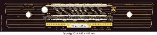 HiFi-Zauberklang Musikgerät 3028; Grundig Radio- (ID = 1053307) Radio