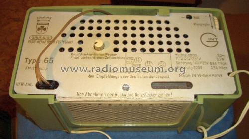 Musikgerät 65; Grundig Radio- (ID = 2881186) Radio