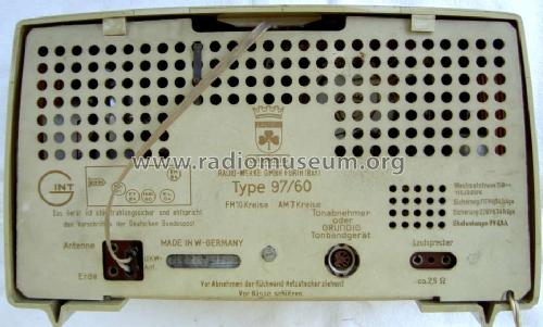 Musikgerät 97/60; Grundig Radio- (ID = 652405) Radio