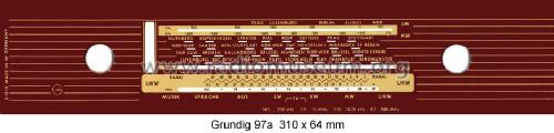 Musikgerät 97a; Grundig Radio- (ID = 1054719) Radio