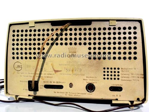 Musikgerät 97b; Grundig Radio- (ID = 602228) Radio