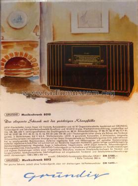 Musikschrank 8010; Grundig Radio- (ID = 2222986) Radio