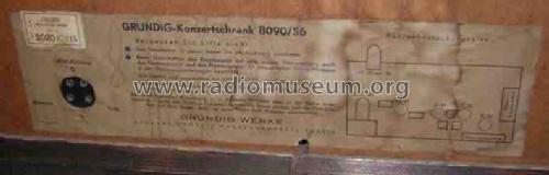 Konzertschrank - Musikschrank 8090/56; Grundig Radio- (ID = 257908) Radio