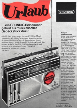Ocean-Boy 1000 Transistor 2000; Grundig Radio- (ID = 2855283) Radio