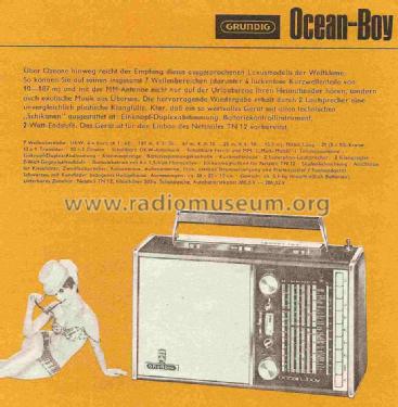 Ocean-Boy 205 Transistor 3000; Grundig Radio- (ID = 724100) Radio