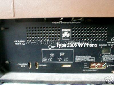 Phonokombination 2006W Type 2006W Phono; Grundig Radio- (ID = 52427) Radio