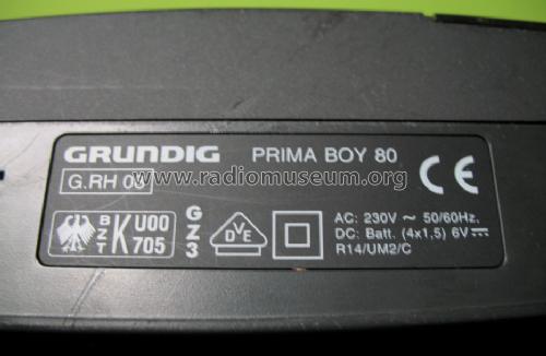 Prima-Boy 80; Grundig Radio- (ID = 1015165) Radio