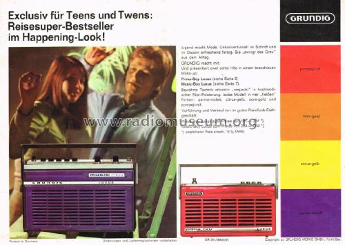Prima-Boy Luxus 209; Grundig Radio- (ID = 2765844) Radio