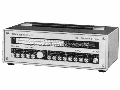 RC-Generator TG40; Grundig Radio- (ID = 458679) Equipment