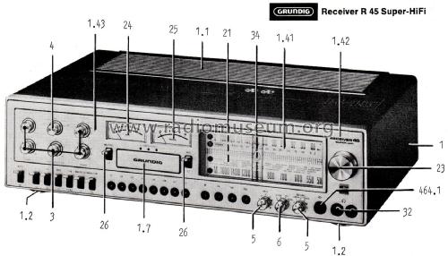 Receiver R45; Grundig Radio- (ID = 2611892) Radio