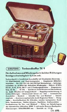 Reporter TK9; Grundig Radio- (ID = 762242) R-Player