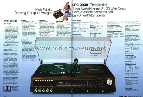 RPC 2000; Grundig Radio- (ID = 2128944) Radio