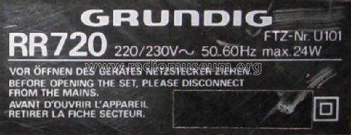 RR720 Professional; Grundig Radio- (ID = 374930) Radio