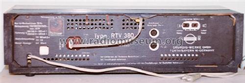 RTV380; Grundig Radio- (ID = 1415733) Radio