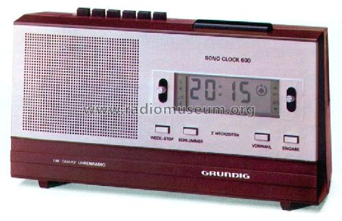 SONO CLOCK 600; Grundig Radio- (ID = 1092432) Radio