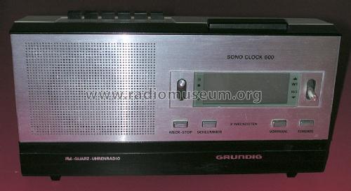 SONO CLOCK 600; Grundig Radio- (ID = 1407872) Radio