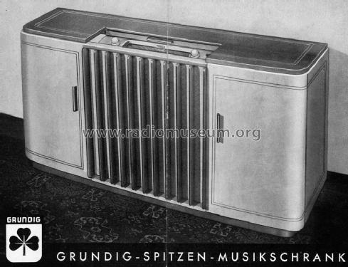 Spitzen-Musikschrank ; Grundig Radio- (ID = 1591319) Radio