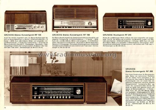 Stereo-Konzertgerät RF155; Grundig Radio- (ID = 2135070) Radio