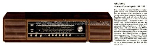 Stereo-Konzertgerät RF255 Ch= CS200; Grundig Radio- (ID = 2615585) Radio