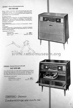 Stereo-Konzertschrank SO101/60; Grundig Radio- (ID = 2805692) Radio