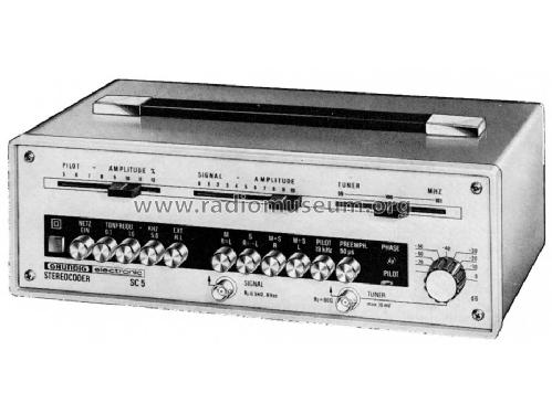 Stereocoder SC5; Grundig Radio- (ID = 1021245) Equipment