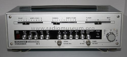 Stereocoder SC5; Grundig Radio- (ID = 2017023) Equipment