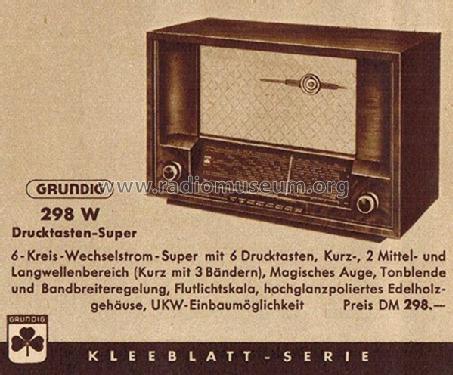 Super 298W; Grundig Radio- (ID = 2340411) Radio