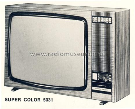Super Color 5031; Grundig Radio- (ID = 788460) Television