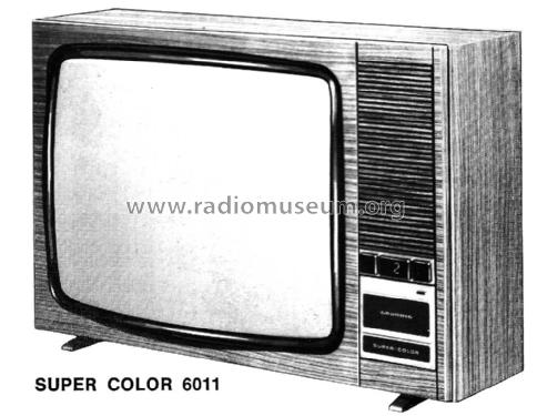 Super Color 6011; Grundig Radio- (ID = 2078367) Télévision