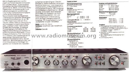 SXV6000; Grundig Radio- (ID = 500188) Verst/Mix