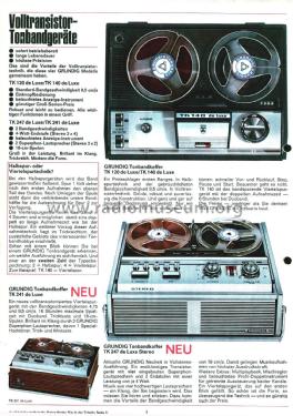 TK120 de Luxe; Grundig Radio- (ID = 2137510) R-Player