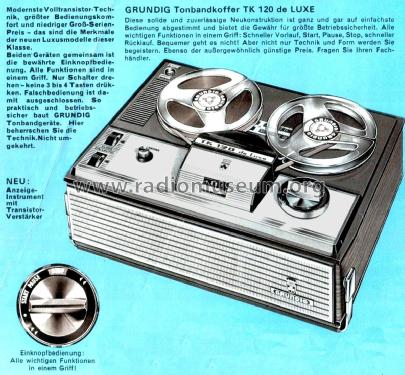 TK120 de Luxe; Grundig Radio- (ID = 2864819) R-Player