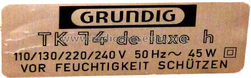 TK14L de Luxe; Grundig Radio- (ID = 2476000) R-Player