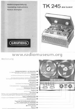 TK245 de Luxe; Grundig Radio- (ID = 36415) Enrég.-R
