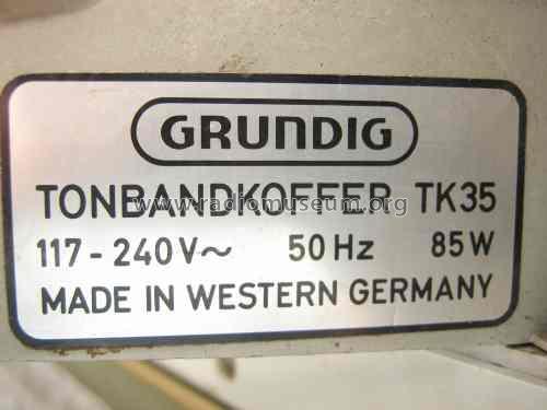 TK35; Grundig Radio- (ID = 790358) Enrég.-R