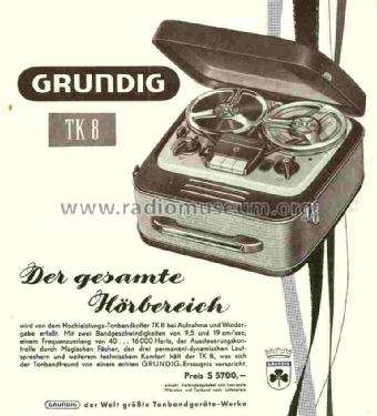 TK-8; Grundig Radio- (ID = 680215) R-Player