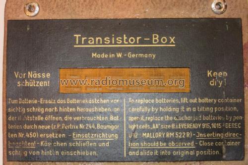 Transistor-Box ; Grundig Radio- (ID = 2082879) Radio