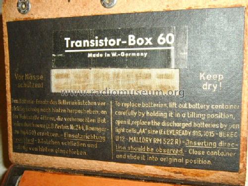 Transistor Box 60; Grundig Radio- (ID = 150637) Radio