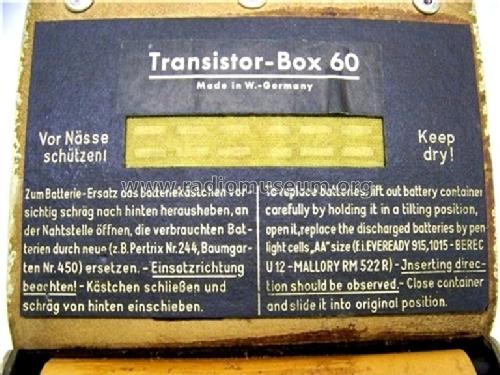 Transistor Box 60; Grundig Radio- (ID = 771212) Radio
