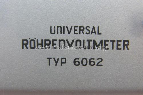 Universal-Röhrenvoltmeter RV2 6062; Grundig Radio- (ID = 1062379) Equipment