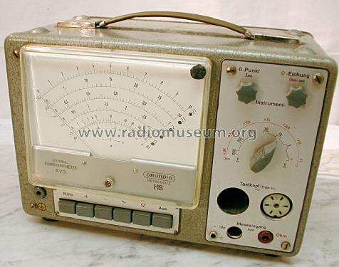 Universal-Röhrenvoltmeter RV3 52; Grundig Radio- (ID = 1370960) Equipment