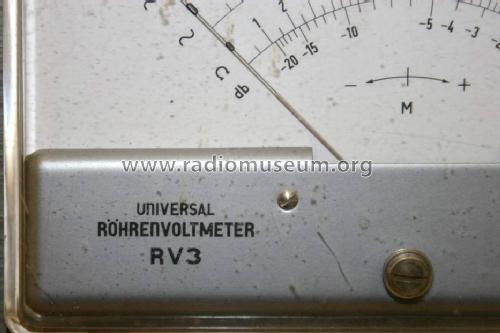Universal-Röhrenvoltmeter RV3 52; Grundig Radio- (ID = 1704113) Equipment