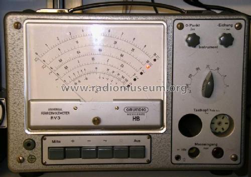 Universal-Röhrenvoltmeter RV3 52; Grundig Radio- (ID = 396205) Equipment